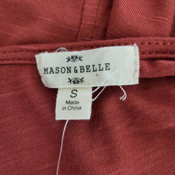 Mason & Belle Burnt Sienna Eyelet Lace Cottagecore Top NWT Size Small - Picture 6 of 10